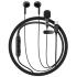 ACEFAST L12 USB-C Semi In-Ear Karaoke Wired Earphones Built-In Microphone for Live Streaming / Recording / Gaming - Black